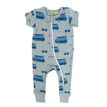 Load image into Gallery viewer, 2 Way Zip Short Sleeve Romper