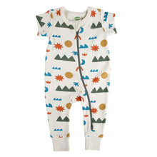 Load image into Gallery viewer, 2 Way Zip Short Sleeve Romper