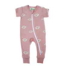 Load image into Gallery viewer, 2 Way Zip Short Sleeve Printed Romper