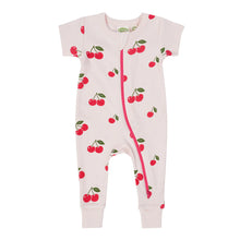 Load image into Gallery viewer, 2 Way Zip Short Sleeve Printed Romper