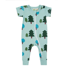 Load image into Gallery viewer, 2 Way Zip Short Sleeve Printed Romper
