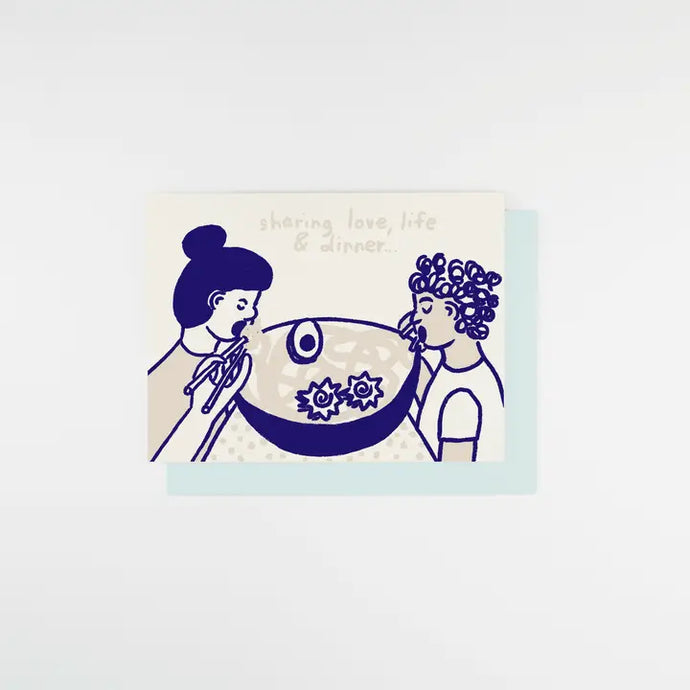 Sharing Dinner Card