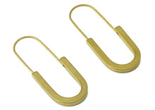 Load image into Gallery viewer, Thick Brass U Hoops