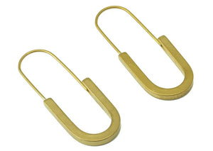 Thick Brass U Hoops