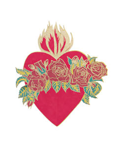 Flaming Heart Greeting Card