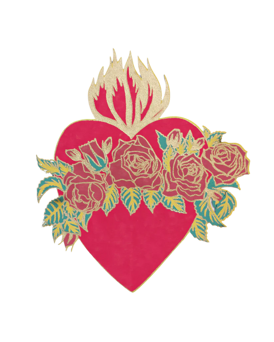 Flaming Heart Greeting Card