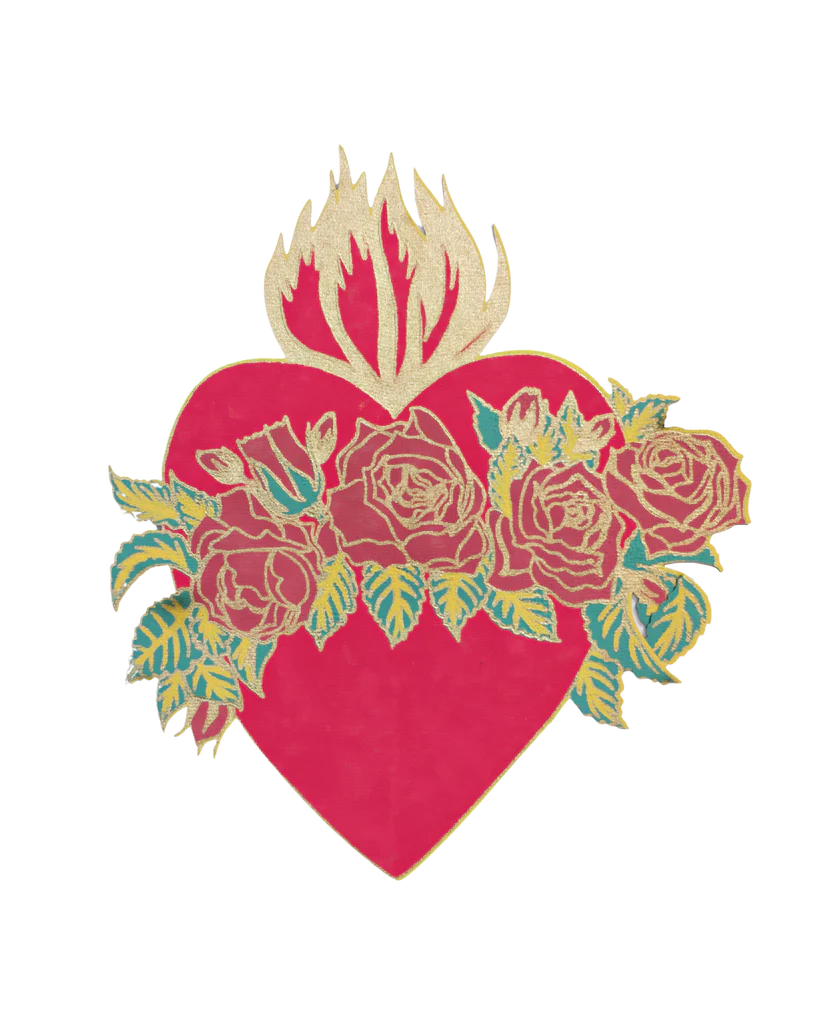 Flaming Heart Greeting Card