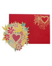 Load image into Gallery viewer, Floral Heart Greeting Card