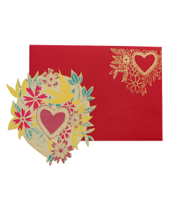 Floral Heart Greeting Card
