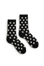 Load image into Gallery viewer, Wool Cashmere Crew Women&#39;s Socks - Classic Dot
