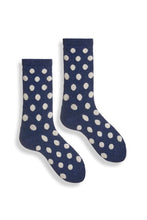 Load image into Gallery viewer, Wool Cashmere Crew Women&#39;s Socks - Classic Dot