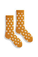 Load image into Gallery viewer, Wool Cashmere Crew Women&#39;s Socks - Classic Dot