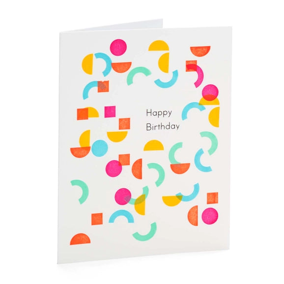 Neon Noodles Birthday Card