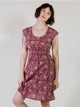 Load image into Gallery viewer, Artsy Traveler Dress - Magenta Vine