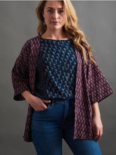 Load image into Gallery viewer, Relaxed Jacket - Plum Ikat