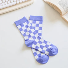 Load image into Gallery viewer, Checkered Cotton Socks