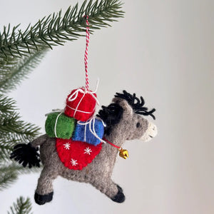 Donkey with Gifts Ornament
