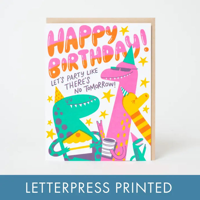 Dino Party Birthday Card