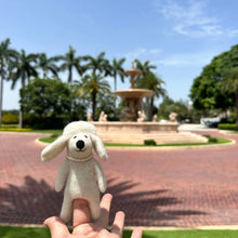 Load image into Gallery viewer, White Poodle Finger Puppet