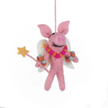 Load image into Gallery viewer, Penelope Porker Fairy Christmas Decoration