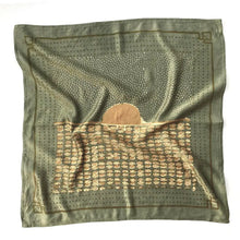 Load image into Gallery viewer, Cotton Silk Bandana - Deep Green Surya