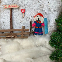 Load image into Gallery viewer, Porscha the Skiing Poodle Christmas Decoration