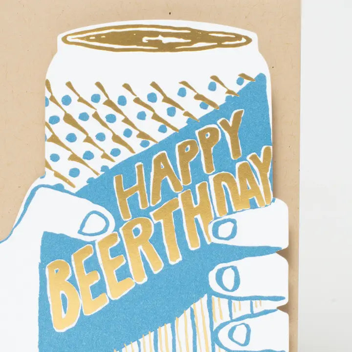 Beer Can Birthday Card