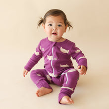 Load image into Gallery viewer, 2 Way Zip Printed Long Sleeve Romper