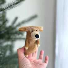 Load image into Gallery viewer, Golden Retriever Finger Puppet