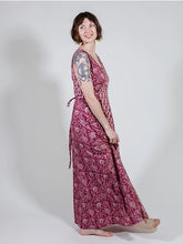 Load image into Gallery viewer, Bekka Maxi Dress - Magenta Vine Floral