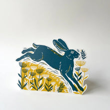 Load image into Gallery viewer, Leaping Hare Greeting Card
