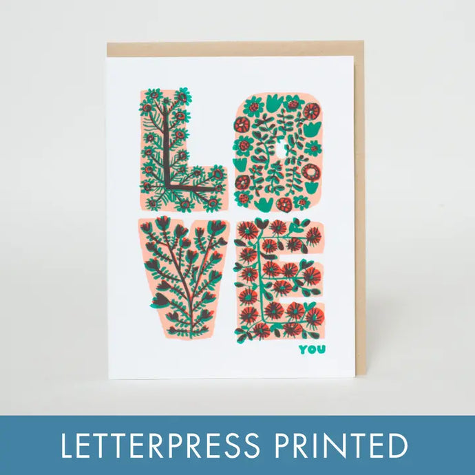 Floral Love You Card