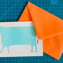 Load image into Gallery viewer, Cow Riso Card