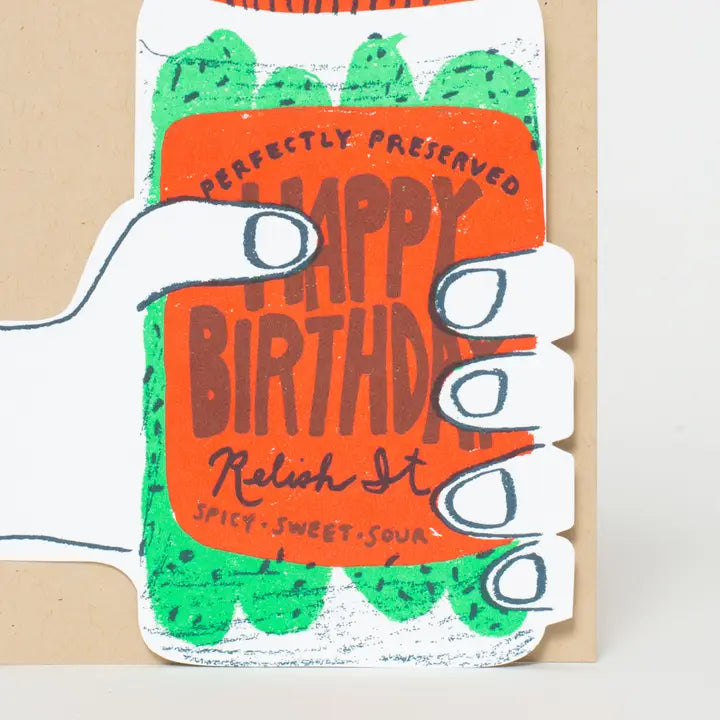 Pickle Birthday Card