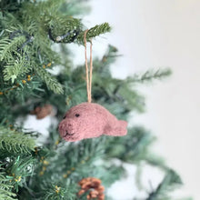 Load image into Gallery viewer, Manatee Ornament