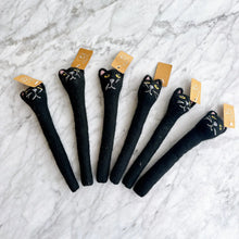 Load image into Gallery viewer, Felt Black Cat Pen Cover