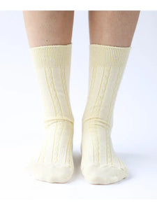Cable Knit Dress Socks