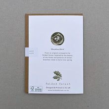 Load image into Gallery viewer, Woodland Bird Greeting Card
