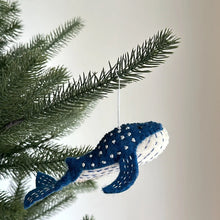 Load image into Gallery viewer, Blue Whale Ornament