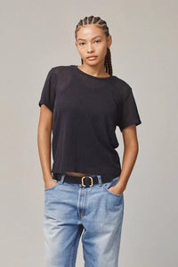 Carmen Mesh Cropped Tee