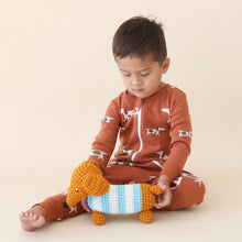 Load image into Gallery viewer, 2 Way Zip Printed Long Sleeve Romper