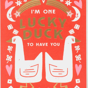 Lucky Duck Love Card