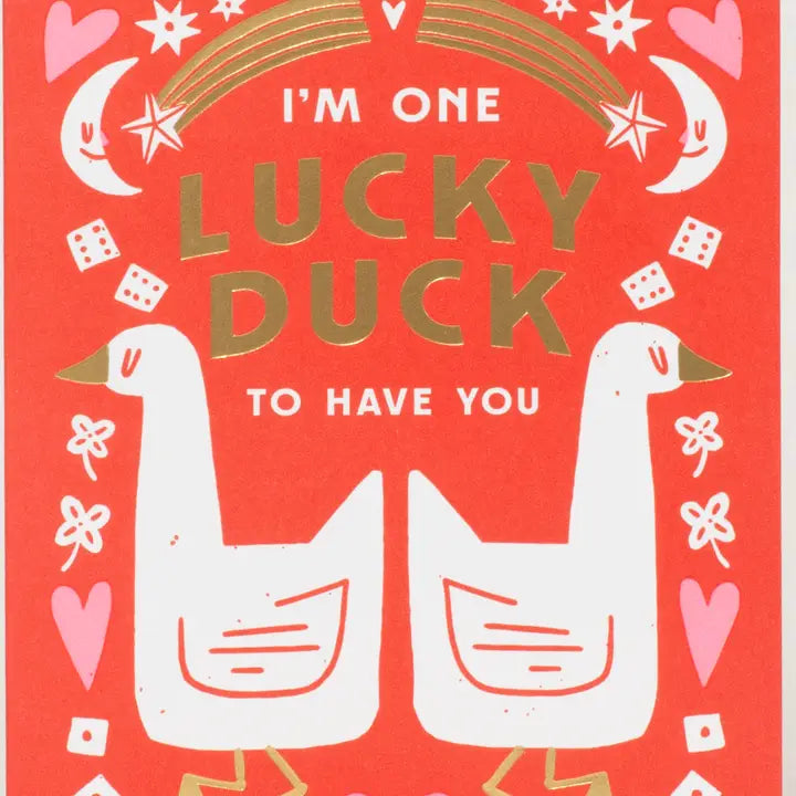 Lucky Duck Love Card
