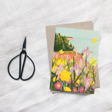 Load image into Gallery viewer, Cliffs, Ocean and Iris Card