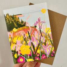 Load image into Gallery viewer, Cliffs, Ocean and Iris Card