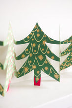 Load image into Gallery viewer, Christmas Trees Concertina Garland