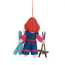 Load image into Gallery viewer, Porscha the Skiing Poodle Christmas Decoration