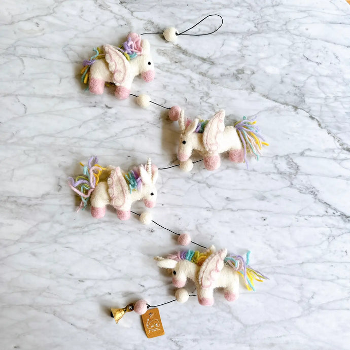 Felt Unicorn Garland