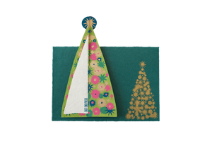Star Tree Greeting Card