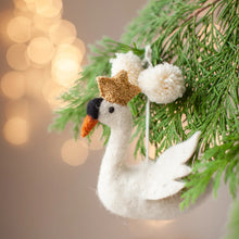 Load image into Gallery viewer, Odette Swan Christmas Decoration